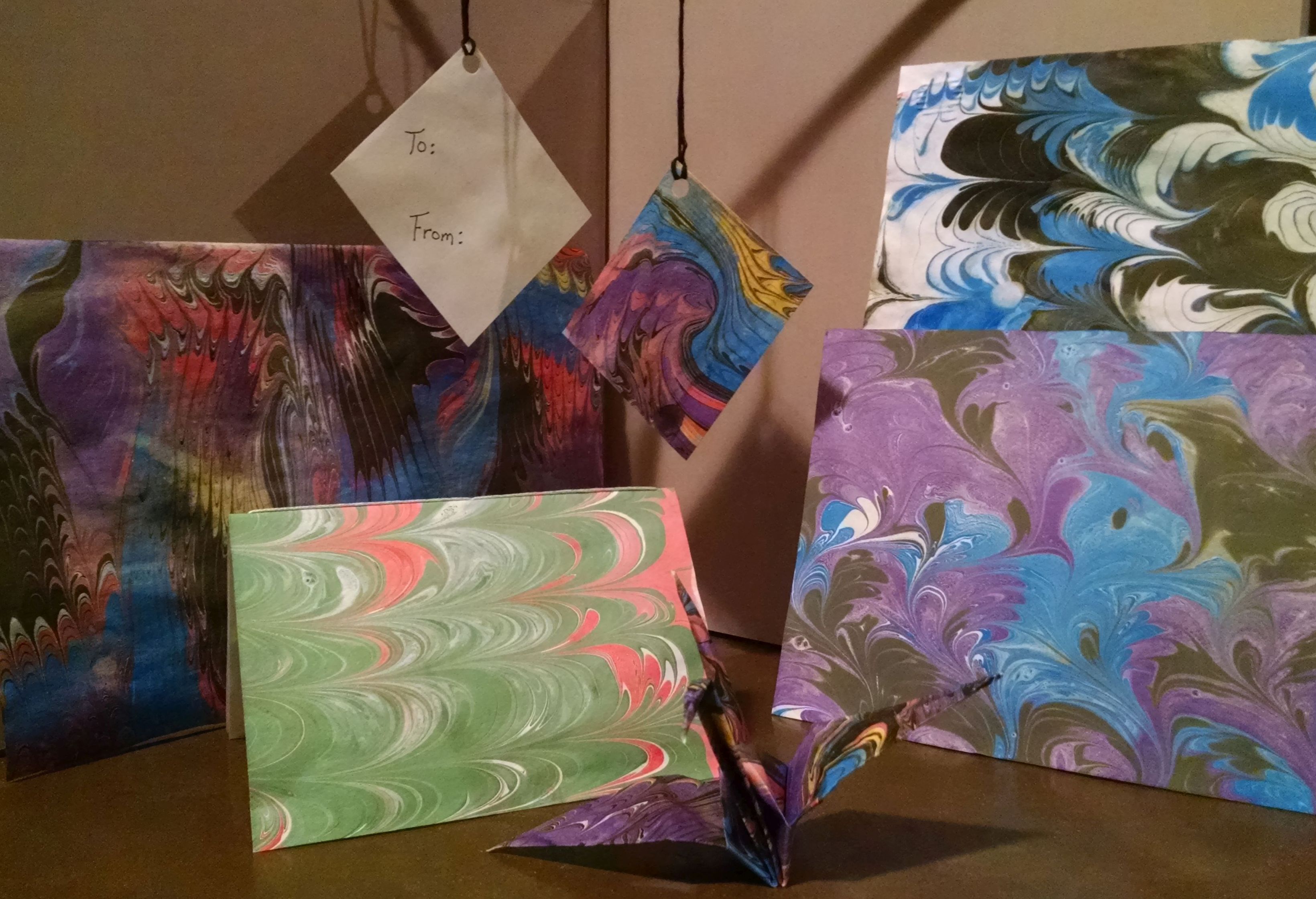 De-stress December with Marbling at Pius Library