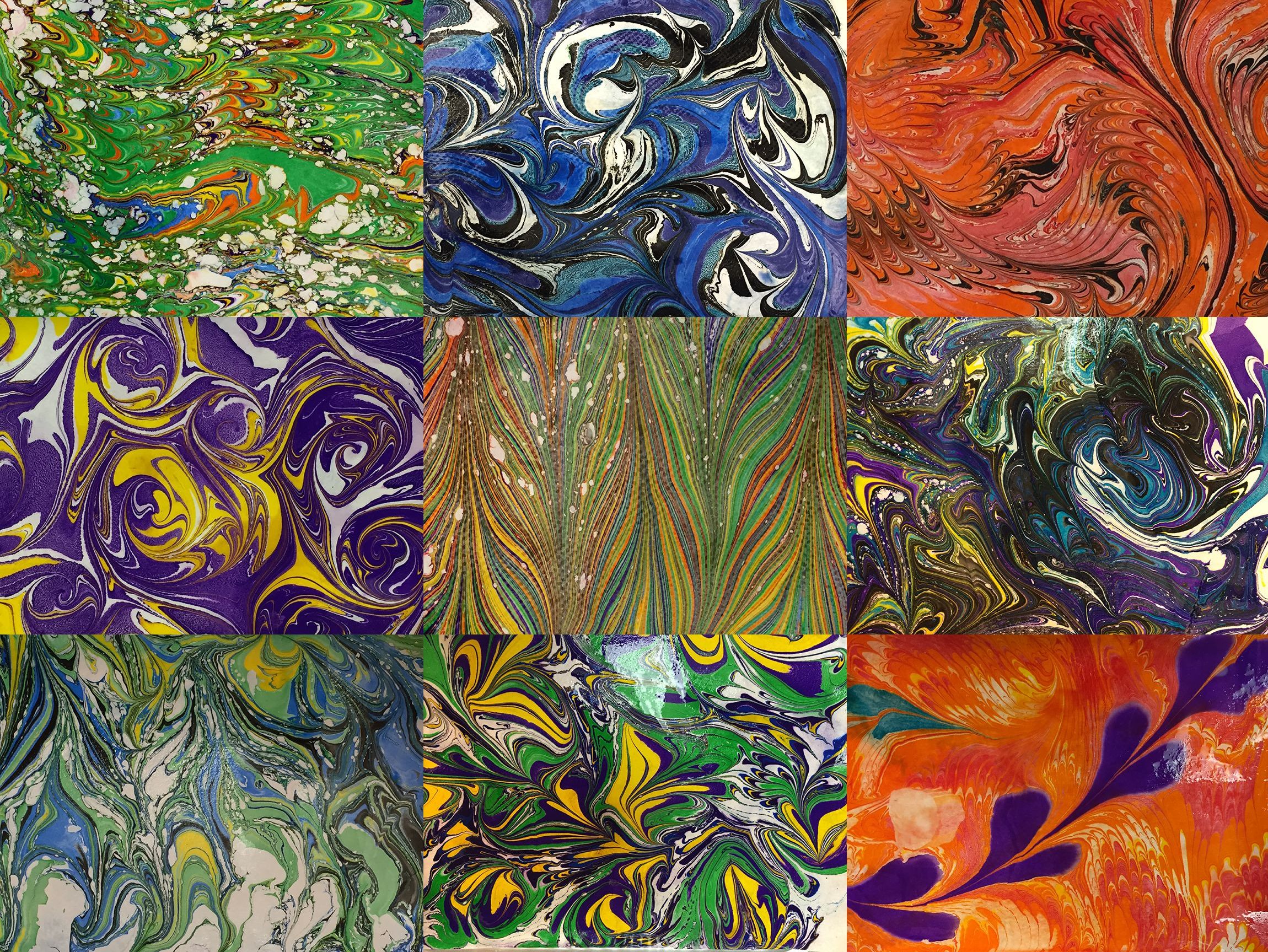 Colorful Transformations: A Marbled Paper Workshop Recap