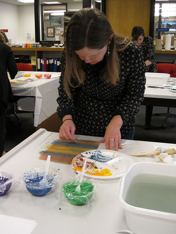 Patterns in Paste: Reflections on Rare Books’ Paste Paper Workshop