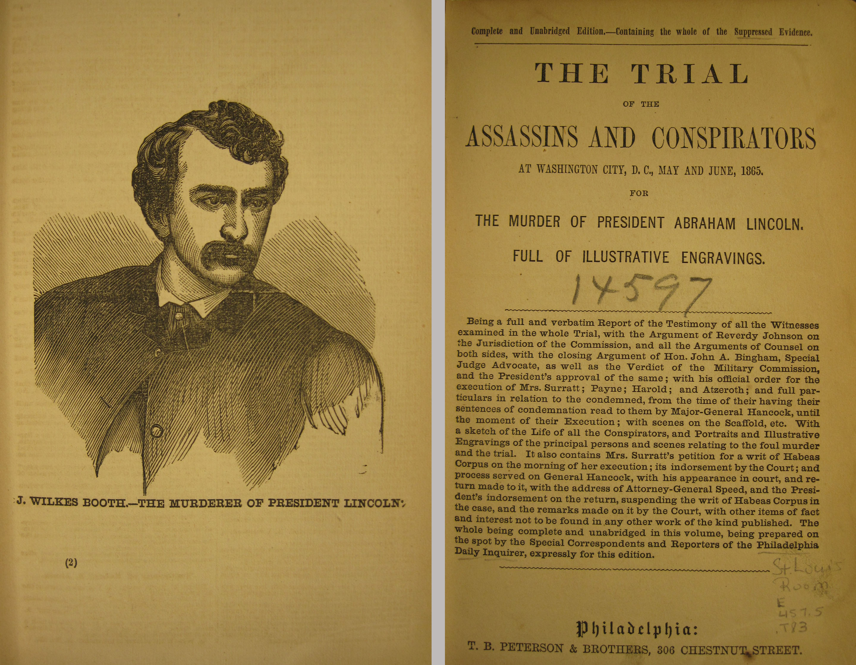 The Trial of the Assassins and Conspirators… for the Murder of President Abraham Lincoln (1865)