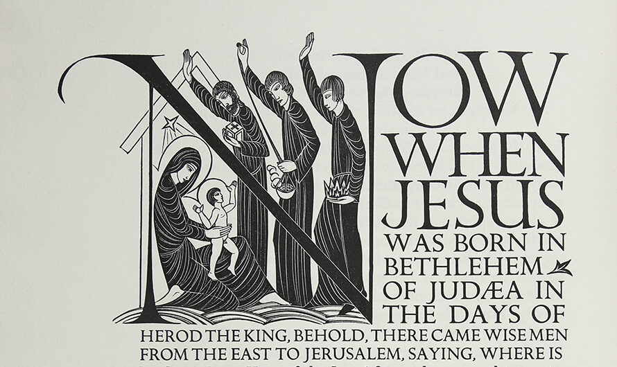 Eric Gill’s Four Gospels — The Adoration of the Magi